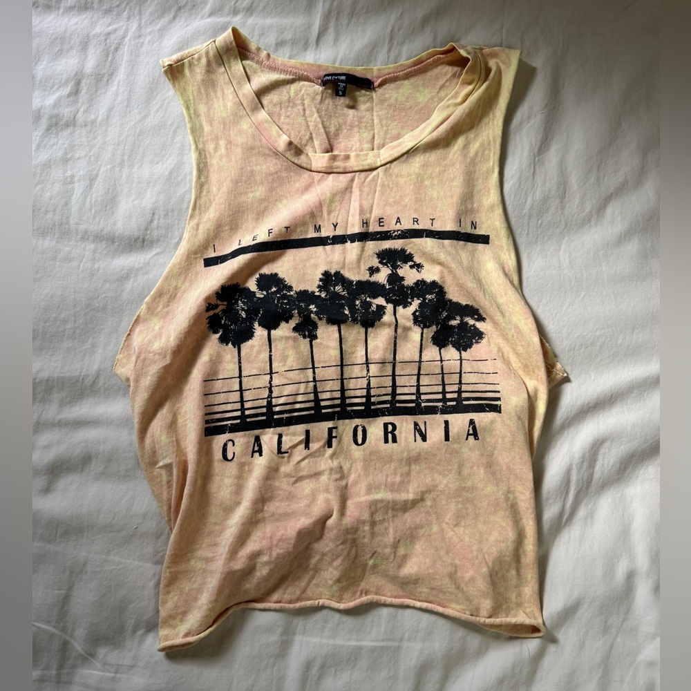 Orange Tie Dye CA Tank